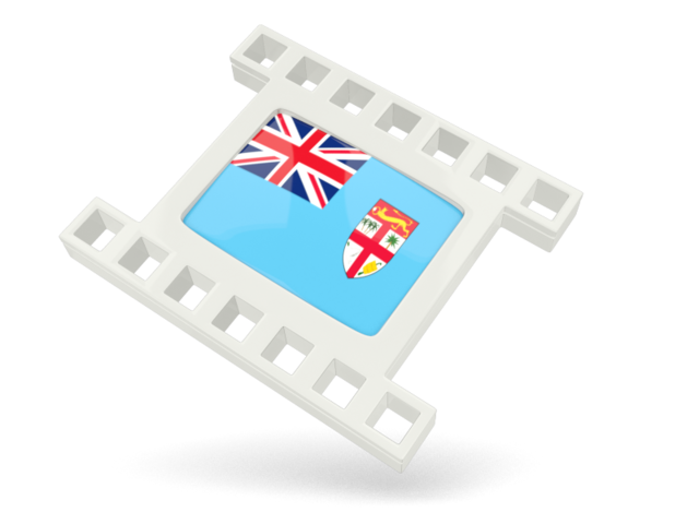 White movie icon. Download flag icon of Fiji at PNG format