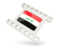 Iraq. White movie icon. Download icon.