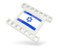 Israel. White movie icon. Download icon.