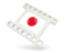 Japan. White movie icon. Download icon.