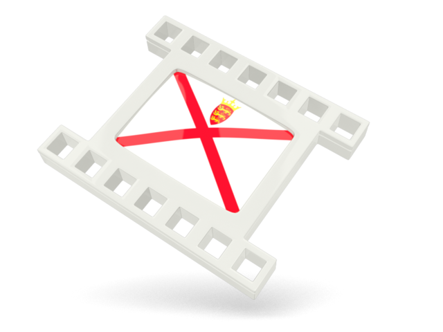 White movie icon. Download flag icon of Jersey at PNG format