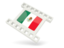 Mexico. White movie icon. Download icon.