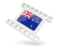 New Zealand. White movie icon. Download icon.