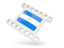 Nicaragua. White movie icon. Download icon.
