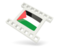 Palestinian territories. White movie icon. Download icon.