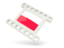 Poland. White movie icon. Download icon.