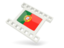 Portugal. White movie icon. Download icon.