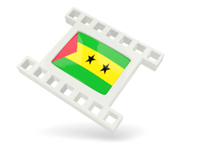 White movie icon. Download flag icon of Sao Tome and Principe at PNG format