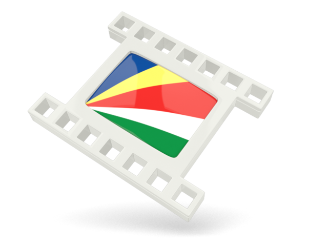 White movie icon. Download flag icon of Seychelles at PNG format