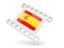 Spain. White movie icon. Download icon.