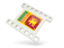 Sri Lanka. White movie icon. Download icon.
