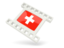 Switzerland. White movie icon. Download icon.