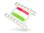 Tajikistan. White movie icon. Download icon.