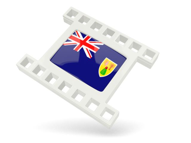 White movie icon. Download flag icon of Turks and Caicos Islands at PNG format