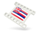 Flag of state of Hawaii. White movie icon. Download icon