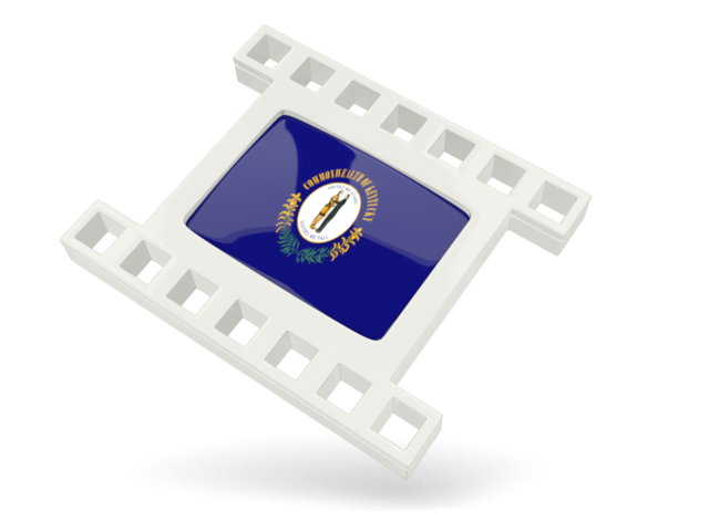 White movie icon. Download flag icon of Kentucky