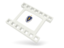 Flag of state of Massachusetts. White movie icon. Download icon