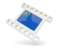 Flag of state of Nevada. White movie icon. Download icon