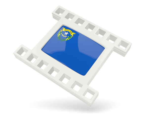 White movie icon. Download flag icon of Nevada