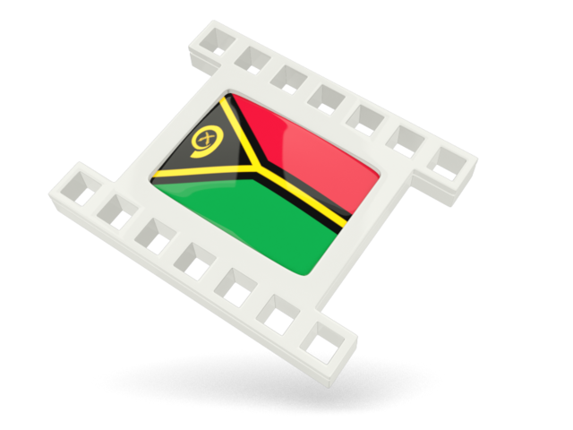 White movie icon. Download flag icon of Vanuatu at PNG format