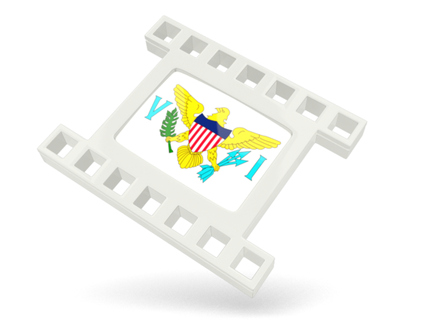 White movie icon. Download flag icon of Virgin Islands of the United States at PNG format