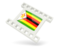 Zimbabwe. White movie icon. Download icon.