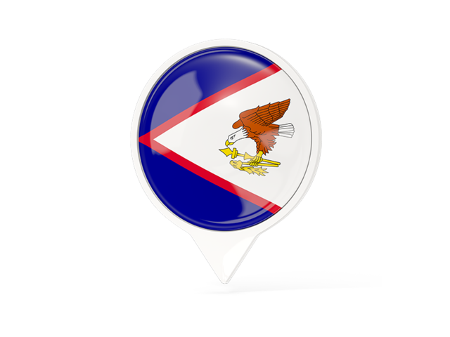 White pointer with flag. Download flag icon of American Samoa at PNG format