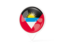 Antigua and Barbuda. White pointer with flag. Download icon.