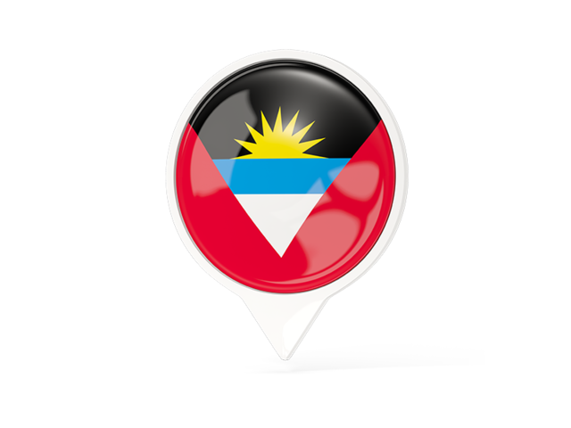 White pointer with flag. Download flag icon of Antigua and Barbuda at PNG format