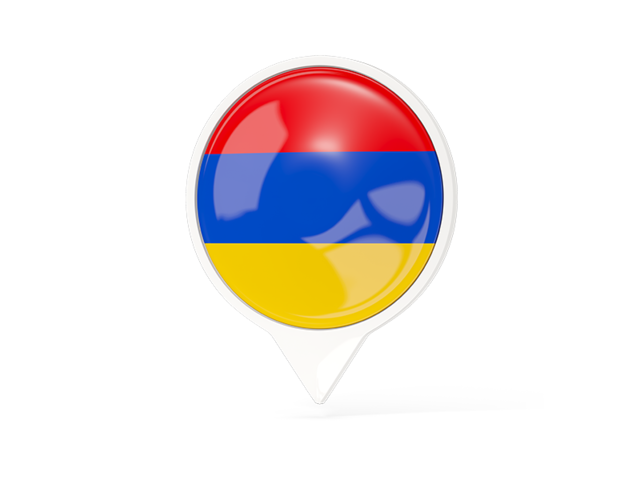 White pointer with flag. Download flag icon of Armenia at PNG format