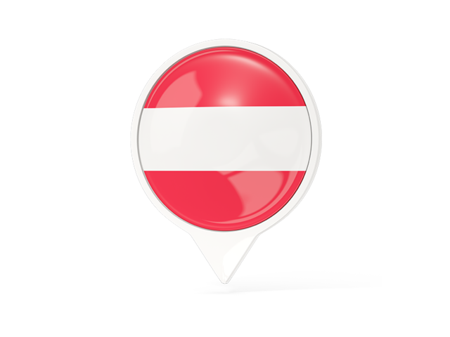 White pointer with flag. Download flag icon of Austria at PNG format