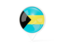 Bahamas. White pointer with flag. Download icon.