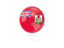 Bermuda. White pointer with flag. Download icon.