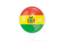 Bolivia. White pointer with flag. Download icon.