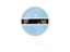 Botswana. White pointer with flag. Download icon.