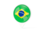 Brazil. White pointer with flag. Download icon.