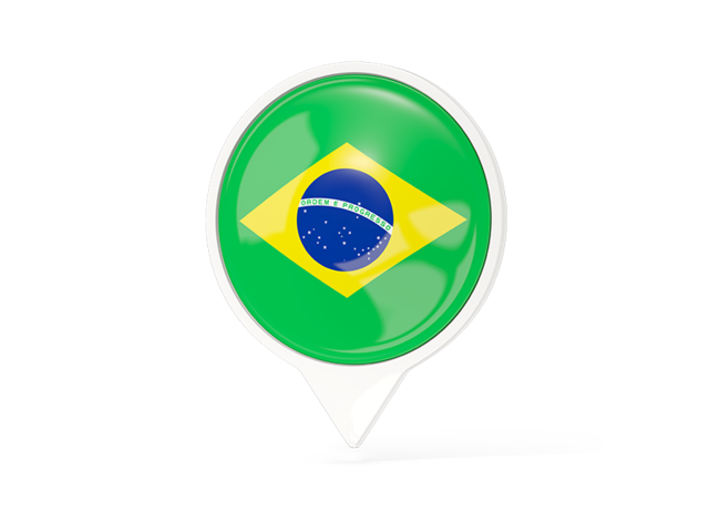 White pointer with flag. Download flag icon of Brazil at PNG format