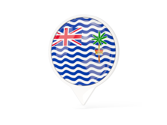 White pointer with flag. Download flag icon of British Indian Ocean Territory at PNG format
