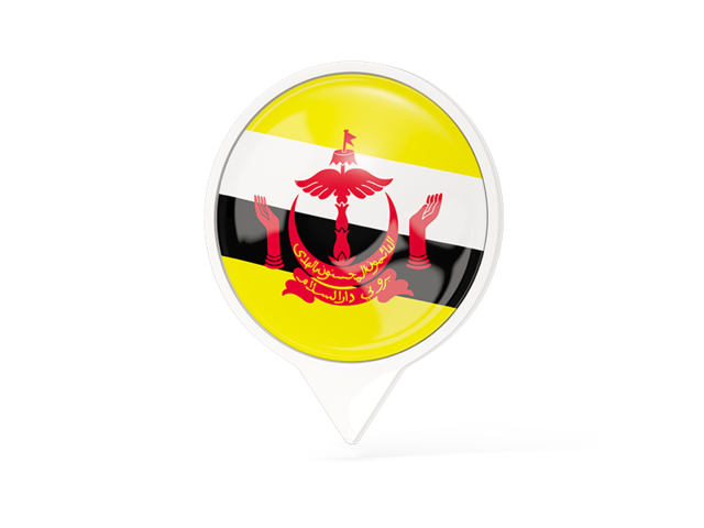 White pointer with flag. Download flag icon of Brunei at PNG format