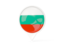 Bulgaria. White pointer with flag. Download icon.