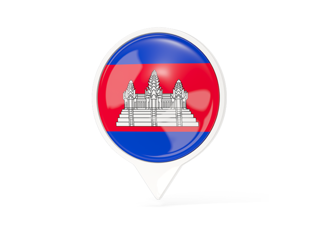White pointer with flag. Download flag icon of Cambodia at PNG format