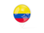 Colombia. White pointer with flag. Download icon.
