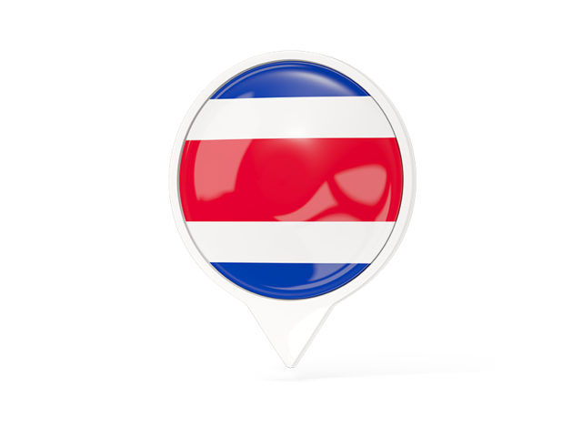 White pointer with flag. Download flag icon of Costa Rica at PNG format