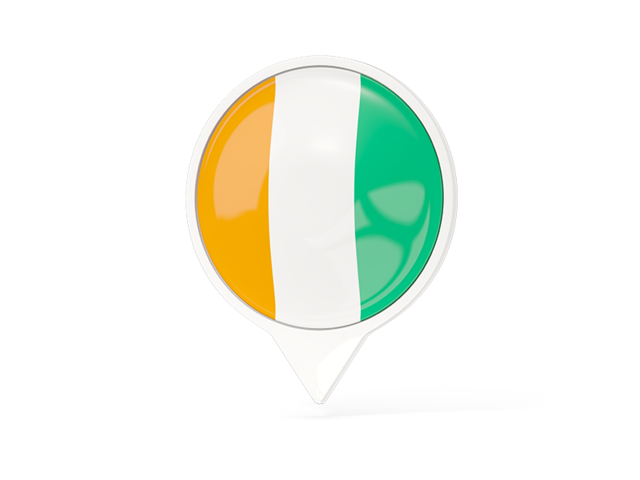 White pointer with flag. Download flag icon of Cote d'Ivoire at PNG format
