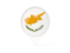 Cyprus. White pointer with flag. Download icon.