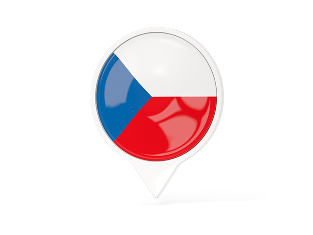 White pointer with flag. Download flag icon of Czech Republic at PNG format