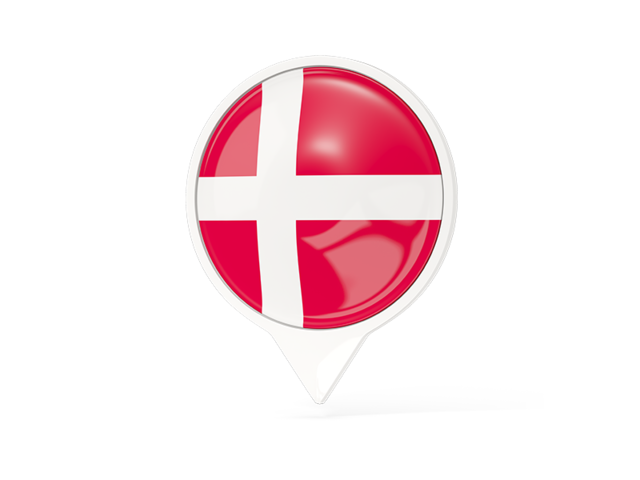 White pointer with flag. Download flag icon of Denmark at PNG format