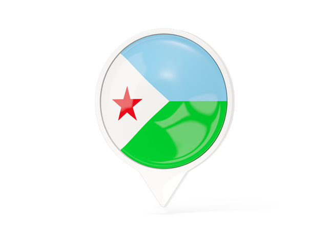 White pointer with flag. Download flag icon of Djibouti at PNG format