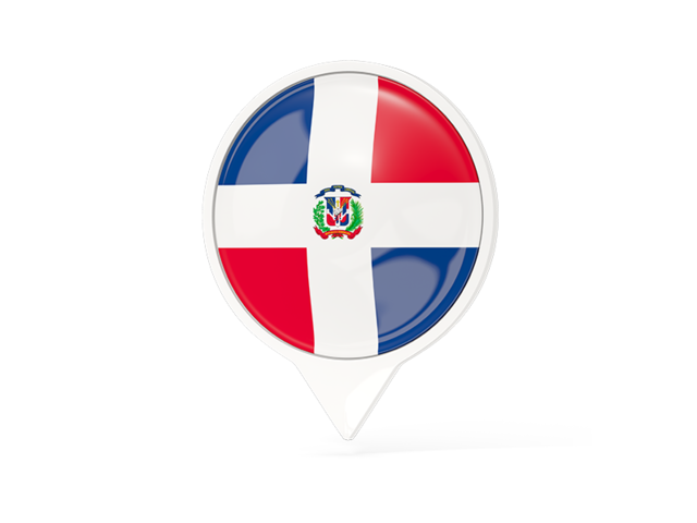 White pointer with flag. Download flag icon of Dominican Republic at PNG format