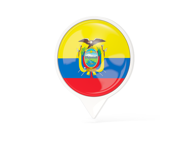 White pointer with flag. Download flag icon of Ecuador at PNG format